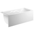 Tablier de baignoire mélaminé blanc 160x54 - AQUARINE - 200395 pas cher Secondaire 1 S