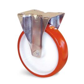 Roulette Guitel Hervieu polyuréthane rouge à platine - E5B-28 photo du produit Principale M