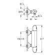 Mitigeur thermostatique de douche mural GROHTHERM 1000 GROHE 34818003 photo du produit Secondaire 1 S