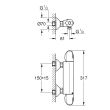 Mitigeur thermostatique de douche mural GROHTHERM 1000 GROHE 34818003 photo du produit Secondaire 1 S