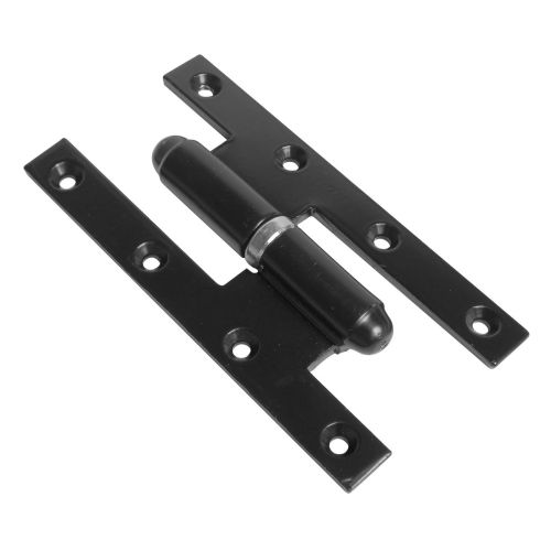 Paumelle Picarde à butée à billes 190x80mm époxy noir gauche - FAURE ET FILS - PI198BCGJ pas cher