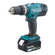 Perceuse visseuse à percussion 18 V Li-Ion LXT + 2 batteries 3 Ah + chargeur rapide + kit accessoires MAKITA DHP453RFX2 photo du produit
