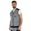 Gilet de travail TROWEL sans manches 9ATTUP gris/noir T6 - LAFONT - LA-9ATTUP-887-6 pas cher Secondaire 2 S