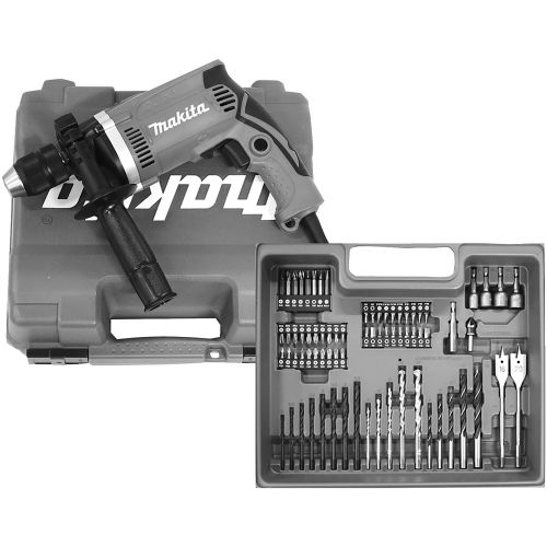 Perceuse à percussion 710W D.13mm + coffret d'accessoires - MAKITA - HP1631KX3 pas cher