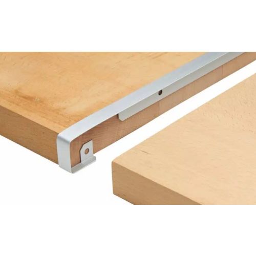 Profil&eacute; aluminium bord &agrave; bord 2/4R 38 mm R6 / 8 mm x 670 mm NORDLINGER 680016 photo du produit Secondaire 2 L