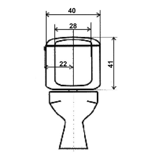 Réservoir attenant double débit - GARIS - W01-150G pas cher