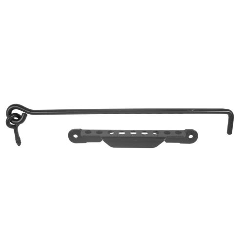 Crochet diamètre 8mm vis 400mm avec crémaillère cataphorèse noir - TORBEL - 9243404 pas cher