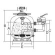 Filtre Propure S25 15,6m³/h vanne 1,5'' - EMAUX - EMX-050-0026 pas cher Secondaire 1 S