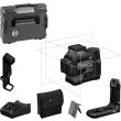 Laser lignes 12V GLL 12V-100-33 CG Professional + 1 batterie 2 Ah + chargeur rapide + coffret L-BOXX - BOSCH - 0601065401 pas cher