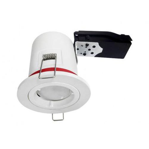 Support plafond BBC rond blanc avec douille automatique D 88 mm MIIDEX LIGHTING 7718 photo du produit Secondaire 1 L