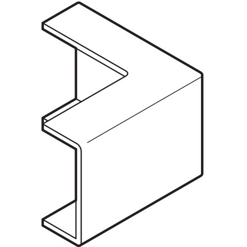 Angle extérieur AX 30x10mm blanc pour moulure Axis mini - OBO BETTERMANN - 6131633 pas cher