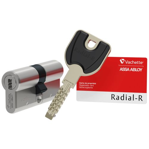 Cylindre profil européen RADIAL-R A2P*** débrayable 32 x 32 mm 4 clés OC VACHETTE 29198000 photo du produit Secondaire 4 L