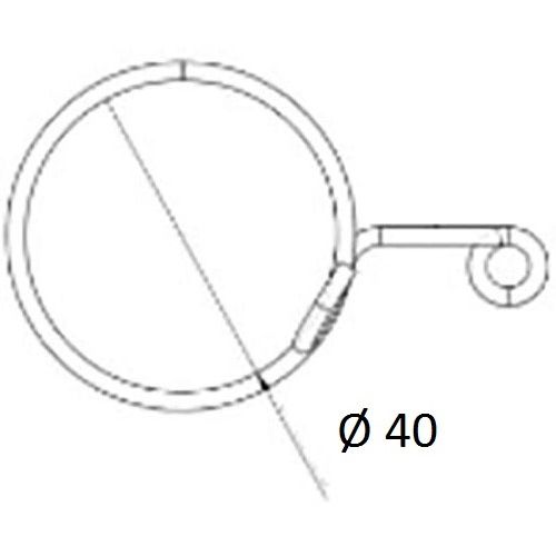 Sachet de 5 clips circulaires inox porte-outils FME pour douilles 3/4'' de 17 à 46 mm SAM OUTILLAGE CLIP-29-FME photo du produit Secondaire 1 L