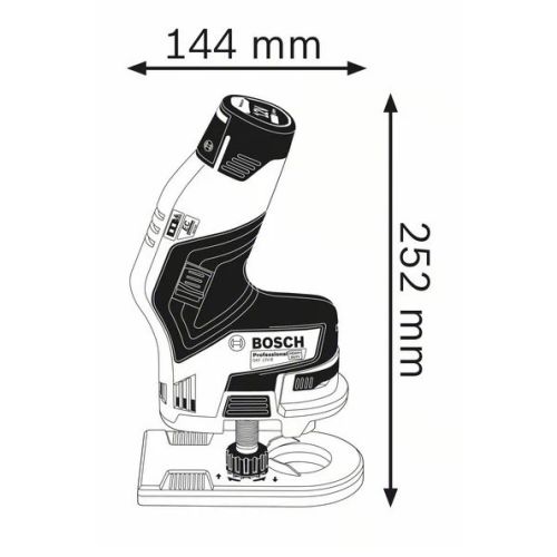 Affleureuse 12 V GKF 12V-8 Professional (sans batterie ni chargeur) en coffret L-BOXX BOSCH 06016B0001 photo du produit Secondaire 2 L