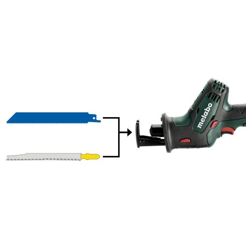 Scie sabre 18V SSE 18 LTX + 2 batteries 2 Ah + chargeur ASC 55 + coffret metaBox METABO 602266500 photo du produit Secondaire 1 L