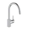 Mitigeur évier CONCETTO  bec haut avec mousseur extractible GROHE 32663-003 photo du produit