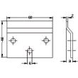 Plaque de support ferrure suspension acier zingué 60x48 ajustable - HAFELE - 010254F05 pas cher Secondaire 1 S