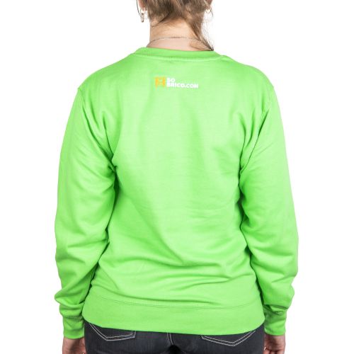 Sweat col rond Maman Sobricolo vert fluo TM - SWJH030LIM pas cher Secondaire 3 L