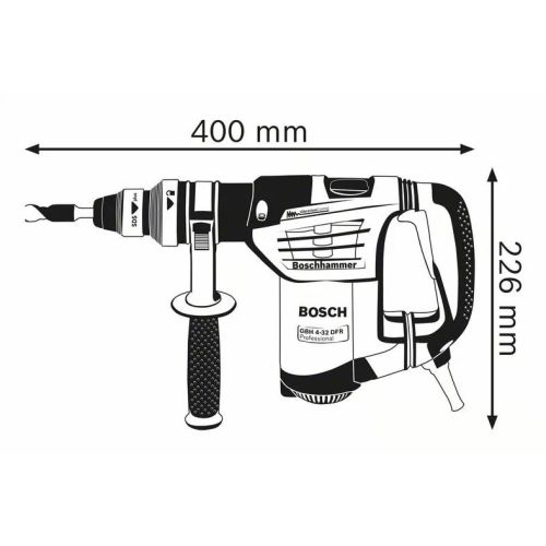 Perforateur SDS Plus 900 W GBH 4-32 DFR + accessoires en coffret L-BOXX BOSCH 0611332104 photo du produit Secondaire 3 L