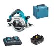 Scie circulaire 2 x 18 V 190 mm + 2 batterie 5 Ah + chargeur + coffret MAKITA DHS782PT2J photo du produit