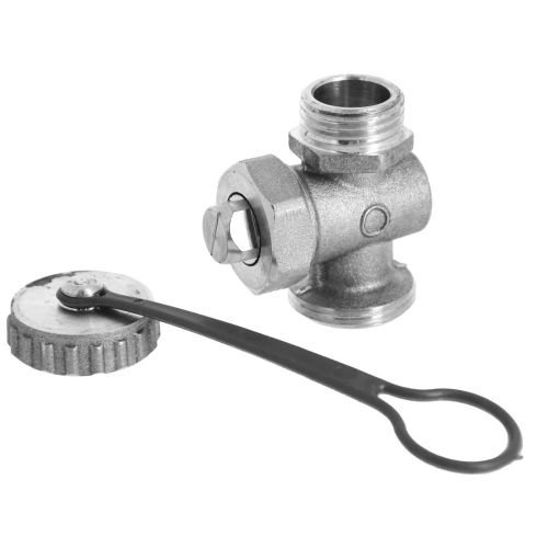 Robinet de vidange à boisseau fermé avec bouchon M1/2'' F3/4'' - SOMATHERM - 308-15 pas cher Secondaire 1 L