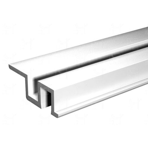 Rail bas PVC blanc pour porte coulissante PICO60 2m - MANTION - 25V/200B pas cher