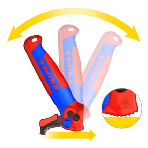 Couteau à dégainer avec sabot de guidage KNIPEX 16 50 145 SB photo du produit Secondaire 3 L
