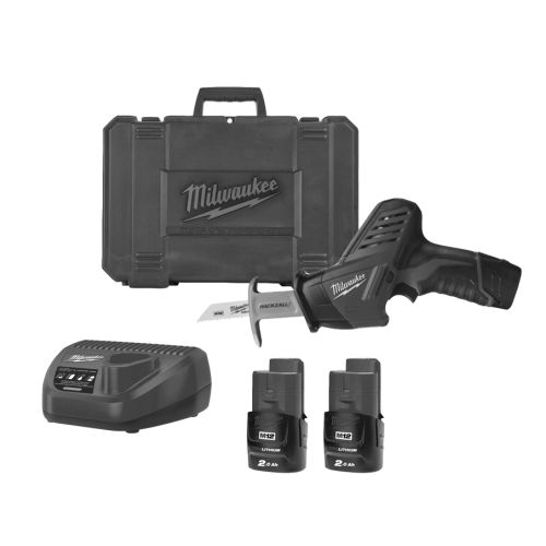 Scie sabre HACKZALL 12V M12 C12 HZ-202C + 2 batteries 2Ah + chargeur + coffret - MILWAUKEE TOOL - 4933441195 pas cher