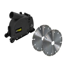 Carter de rainureuse beton Fartools avec 2 disques diamand beton 125 mm - 115925 photo du produit Principale M