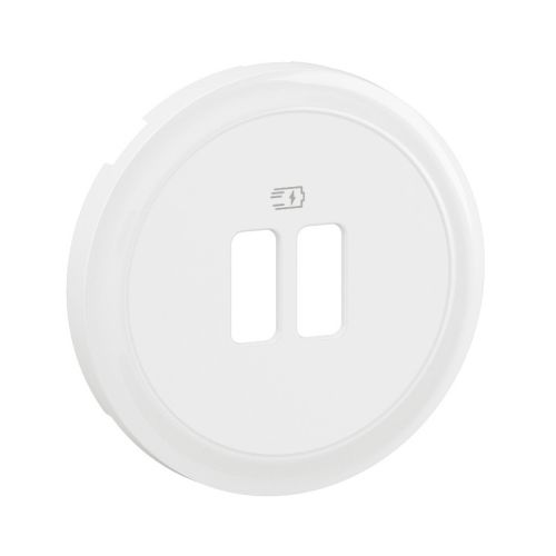 Enjoliveur CELIANE double prise USB blanc LEGRAND CB0154 photo du produit