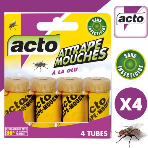 Attrape-mouches à la glu 4 pièces ACTO INSECTICIDES AMOU3 photo du produit Secondaire 2 L