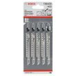 5 lames pour scie sauteuse Clean for Wood T 301 CD - BOSCH - 2608637590 pas cher Secondaire 1 S