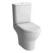 Pack WC blanc caréné complet avec réservoir 3/6L ZENTRUM sortie horizontale VITRA 9012B003-7207 photo du produit