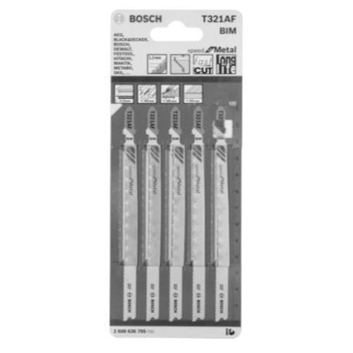 Lames de scie sauteuse T 321 AF Speed for Metal - BOSCH - 2608636705 pas cher Secondaire 2 L