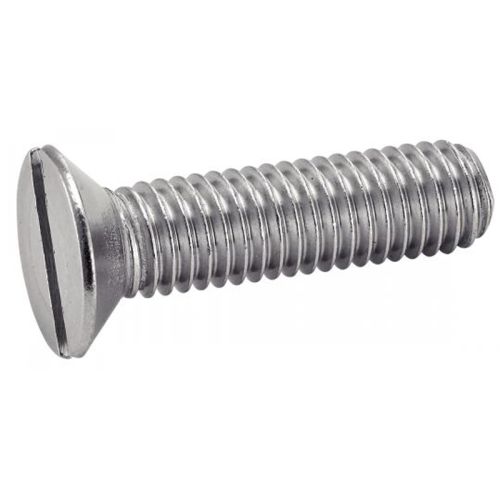 Vis &agrave; m&eacute;taux t&ecirc;te frais&eacute;e fendue en acier zingu&eacute; 3x10mm boite de 500 - GFD - 515007 pas cher