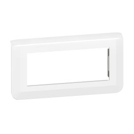Plaque de finition Legrand horizontale Mosaic pour 5 modules blanc - 078815 pas cher Principale M
