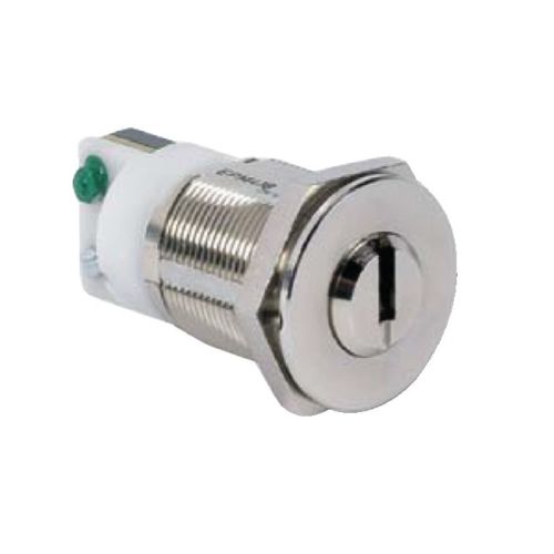 Contacteur &agrave; impulsion KESO laiton nickel&eacute; 48 mm 4 cl&eacute;s JPM 46047W-02-0ACO photo du produit Principale L