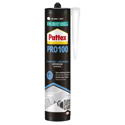 Colle fixation int&eacute;rieur PRO100 cartouche de 380 g PATTEX 2945567 photo du produit