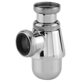Siphon lavabo petit culot laiton chrom&eacute; pas cher Principale M