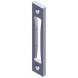 2 g&acirc;ches aluminium largeur 24mm &eacute;paisseur 10mm anodis&eacute; argent - STREMLER - 2840.10.4 pas cher