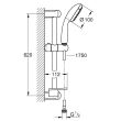 Ensemble de douche complet TEMPESTA 100 2 jets GROHE 27926001 photo du produit Secondaire 1 S