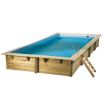 Piscine SUNWATER 300x555 H140cm liner bleu 75/100 - UBBINK - 7504754 pas cher