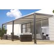 Pergola adossée CANBERRA 3 x 6 m toit incliné COULEURS DU MONDE CANBERRA photo du produit