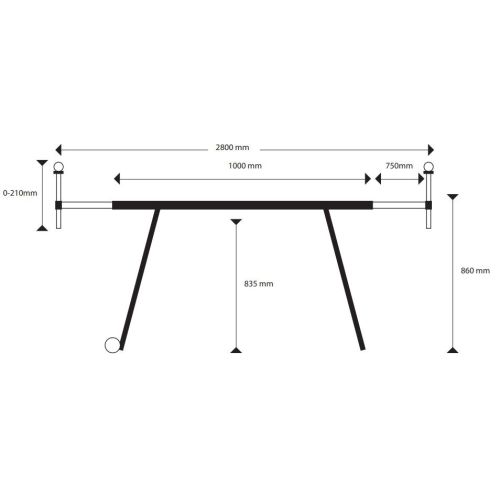 Piètement universel MTS 200B pour scie à onglet roulant FARTOOLS 120020 photo du produit Secondaire 1 L