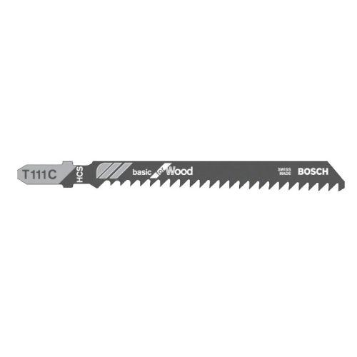Pack de 5 lames de scie sauteuse bois T 111 C HCS BOSCH 2608630033 photo du produit