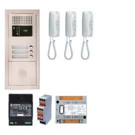 Pack audio Aiphone 3 poste complet blanc - 200374 photo du produit Principale M