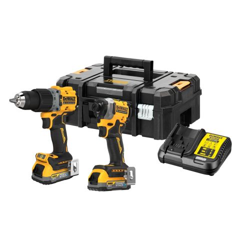 Pack 2 outils 18 V XR (DCD805 + DCF850) Brushless + 2 batteries 1,7 Ah + chargeur + coffret T-STAK DEWALT DCK2050E2T-QW photo du produit Secondaire 1 L