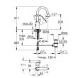 Mitigeur de lavabo taille L EUROSMART bec tube pivotant GROHE 23537002 photo du produit Secondaire 1 S