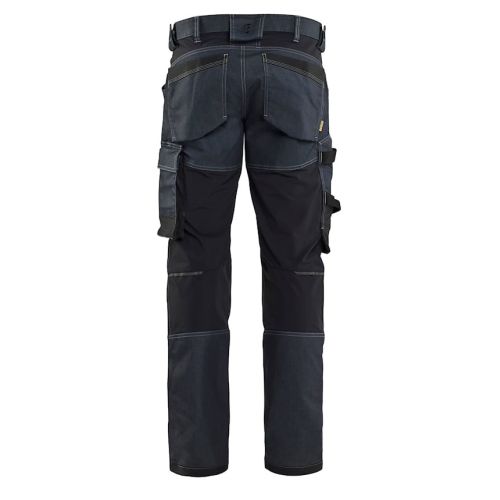 Pantalon artisan denim stretch marine/noir T40L - BLAKLADER - 175111418999C146 pas cher Secondaire 1 L