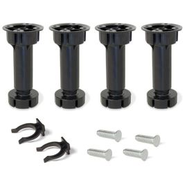 Kit de 4 pieds réglables de 145 à 170mm mm en plastique noir  - EMUCA - 3999417 pas cher Principale M